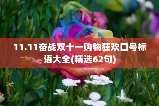 11.11奋战双十一购物狂欢口号标语大全(精选62句)