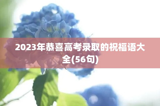 2023年恭喜高考录取的祝福语大全(56句)